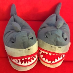 Boy's Shark Slippers. Large/XLarge.  Size 4/5. Great Condition.